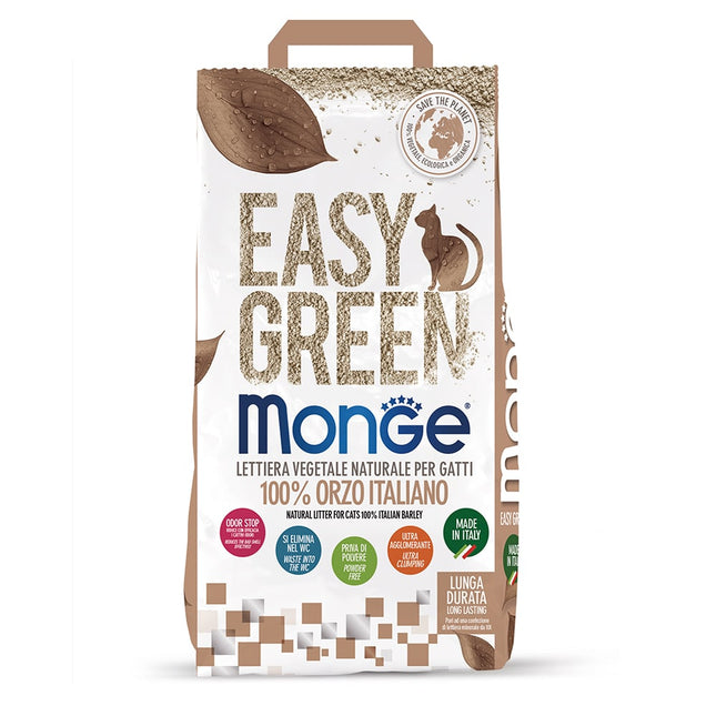 Monge Easy Green 100% Italiaanse Gerst Kattenbakvulling