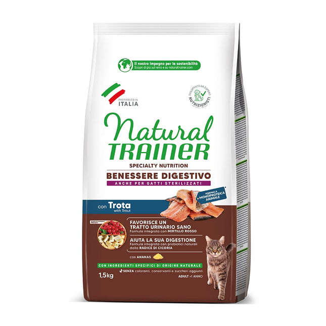 Natural Trainer Sensitive No Grain With Trout (forel)