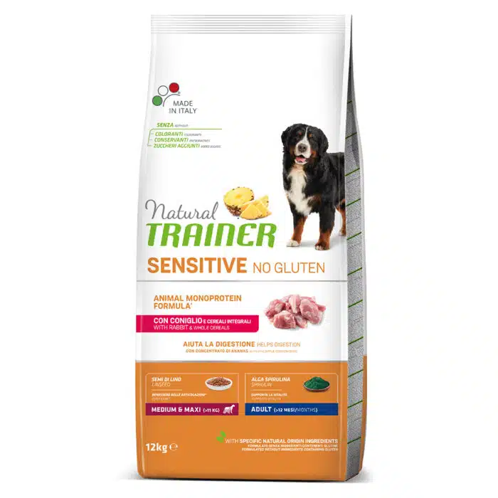 Natural Trainer Sensitive Rabbit Medium & Maxi Adult (12 KG)